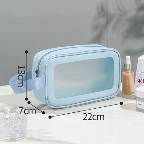 Bel logo personalizzato di alta qualità a buon mercato personalizza la borsa cosmetica in pvc per la progettazione di designer portatili promozionali