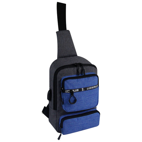 Borsa a tracolla da uomo casual da uomo d'affari alla moda Borsa a tracolla singola con tracolla USB